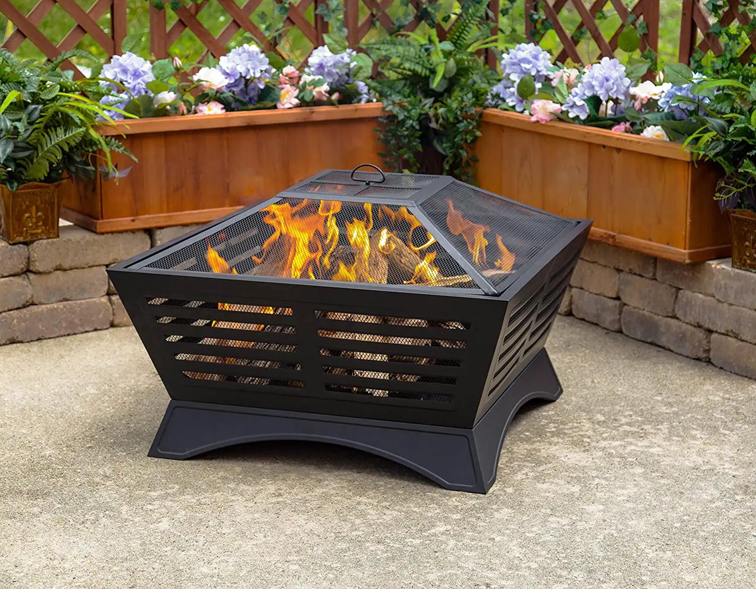 Pleasant Hearth 34 In. Hutchinson Steel Fire Pit User Manual