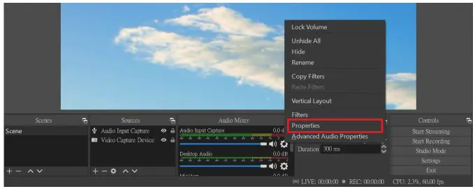 pengo 8RGRA H01C01S0PE HDMI to USB C 4K Grabber - Audio Setting 2