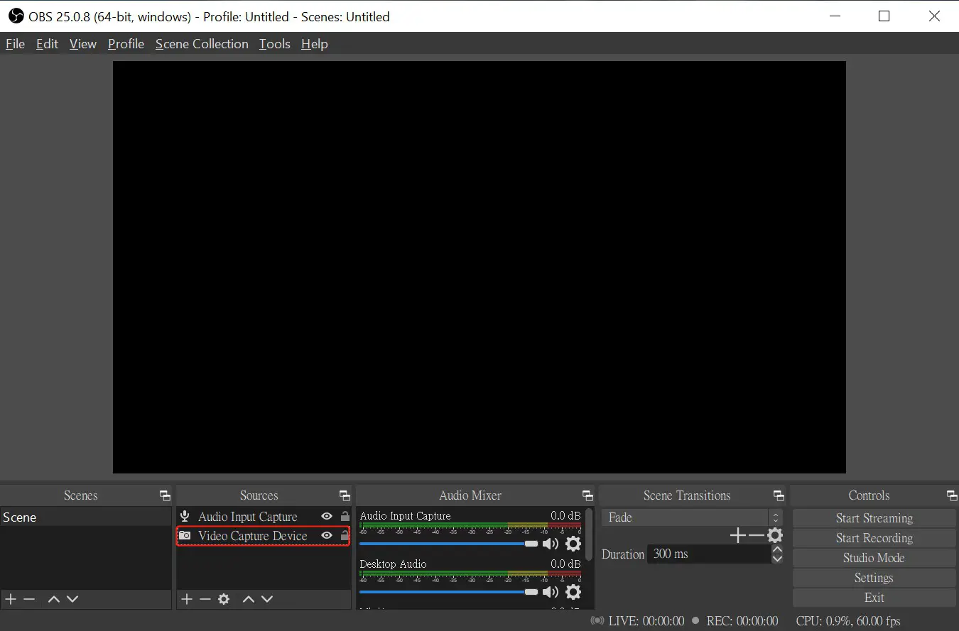 pengo 8RGRA H01C01S0PE HDMI to USB C 4K Grabber - Video Setting 1