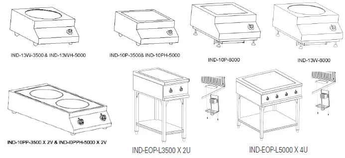 metos IND-10PP-3500X2V Eco Kitchen Induction Range-1