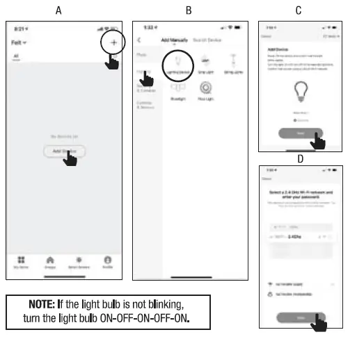 FEIT Electric A21RGBWAG Smart WiFi Bulb FIG 2