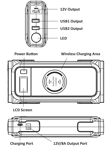 AGA A38 Multi-Function Jump Starter-FIG1