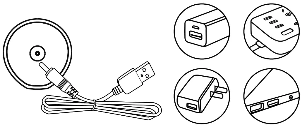 Connect the charging cord