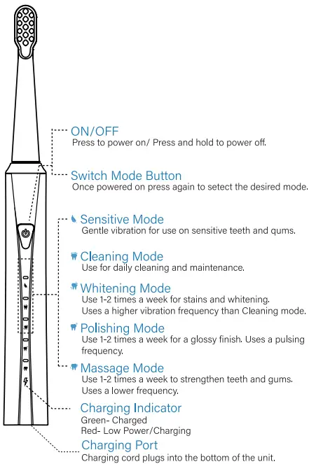 Features and Brushing Modes