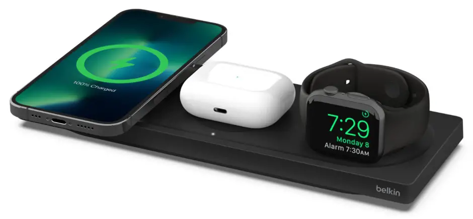 onn WIBWHT100093011 3 In 1 Magsafe Wireless Charger