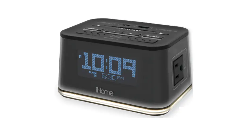 Teleadapt Hih50b Pre-set Clock With Dual Usb Charging Instruction Manual
