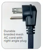 teleadapt HiH50B Pre-set Clock with Dual USB Charging - cable