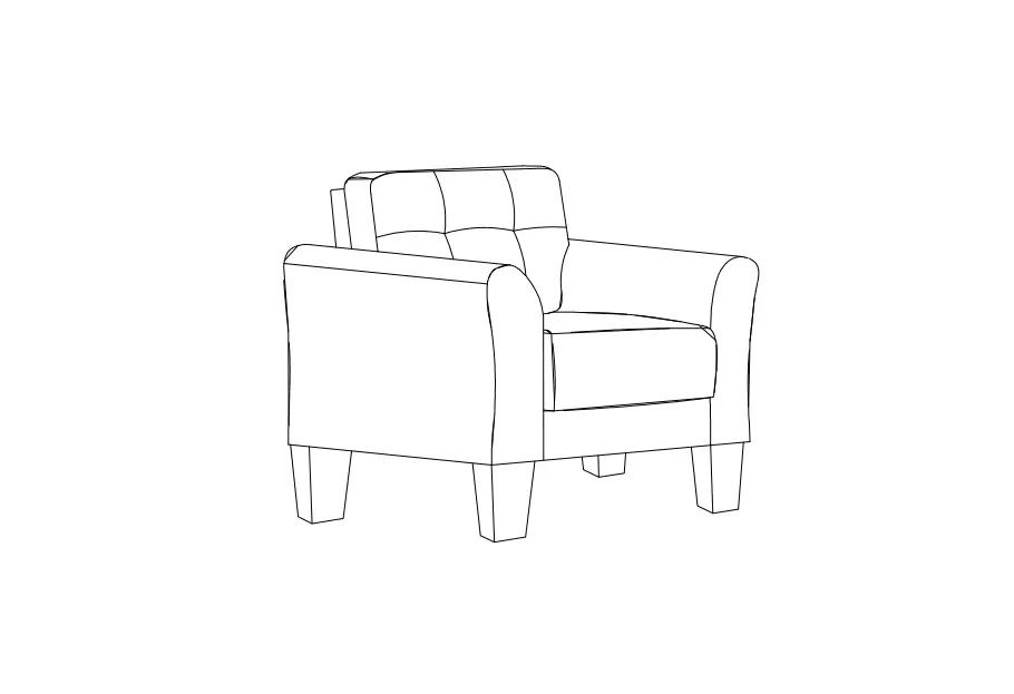 Polibi Cb-2plgls-13 Round Arm Linen Straight Sofas Living Room Set Instruction Manual