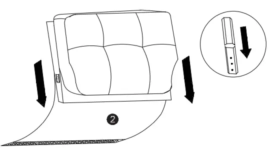 Polibi CB-2PLGLS-13 Round Arm Linen Straight Sofas Living Room Set-fig6