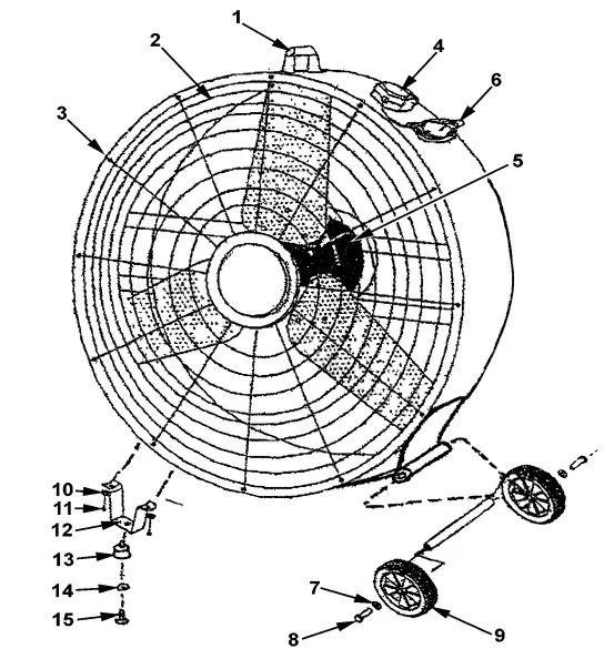 SEALEY HVD30 Industrial High Velocity Drum Fan -fig
