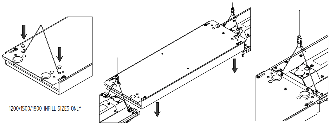 Whitecroft lighting SNPCH121W Selene 2 Suspended LED Luminaire - suspension cable if fitted
