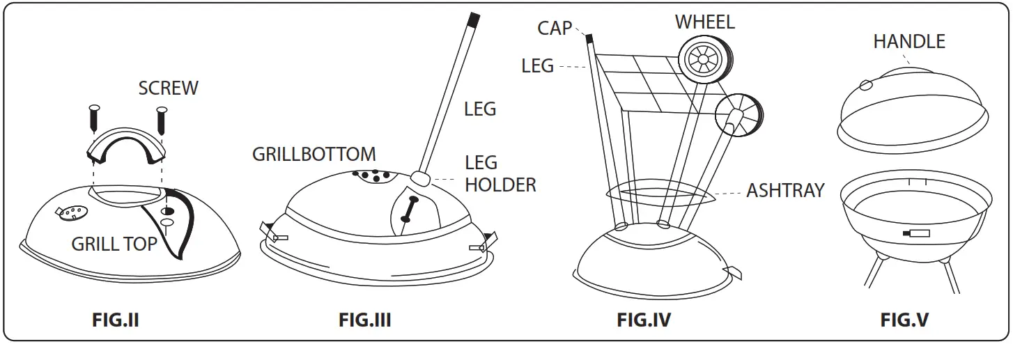 PYLE SLCGR40 Portable Outdoor Charcoal BBQ Grill - FIG 1