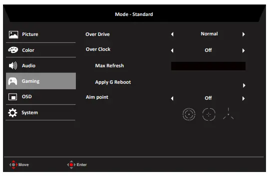 Acer LCD Monitor -Gaming