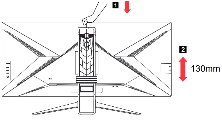 Acer LCD Monitor - Height Adjustment