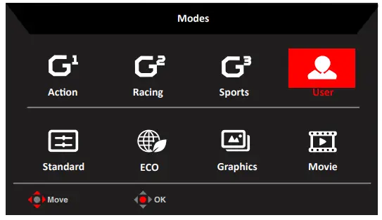 Acer LCD Monitor - Hot key1