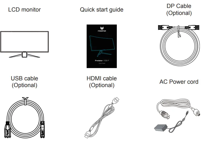 Acer LCD Monitor - Unpacking