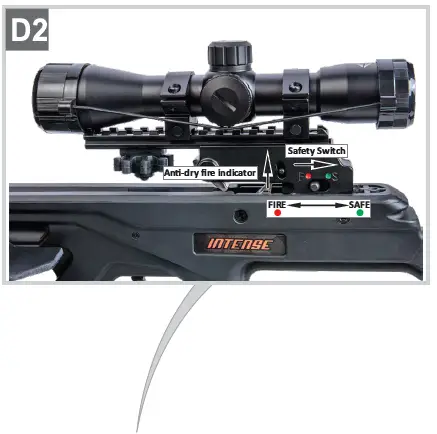BEAR X AC02A2A1185 Intense CD Ready to Shoot Crossbow Package-10