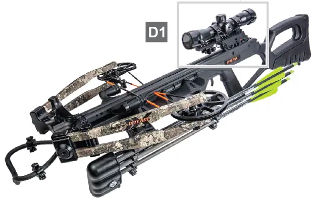 BEAR X AC02A2A1185 Intense CD Ready to Shoot Crossbow Package-11