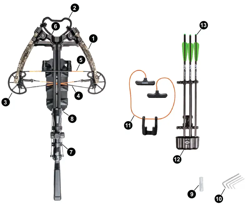 BEAR X AC02A2A1185 Intense CD Ready to Shoot Crossbow Package-18