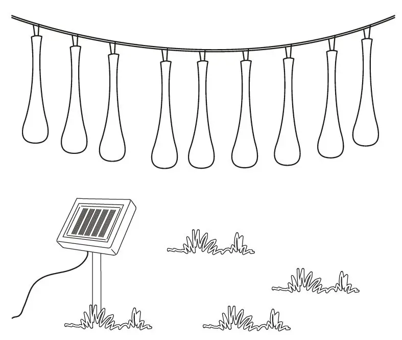 Svet-svietidiel SA1500 Girlanda Solarna LED Solar Chain product