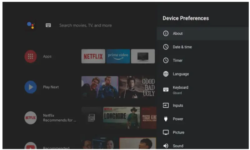 kogan RQ9510 55 Inch 4k UHD HDR Smart TV - Google app 13