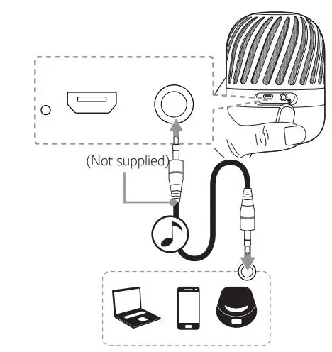 LG Portable Bluetooth Speaker Owner’s Manual - Listening to Music from Your External Device