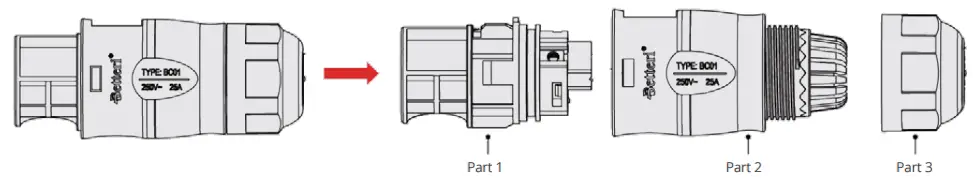 hoymiles HM 800 Series 2 to 1 Micro Inverter - End Cable