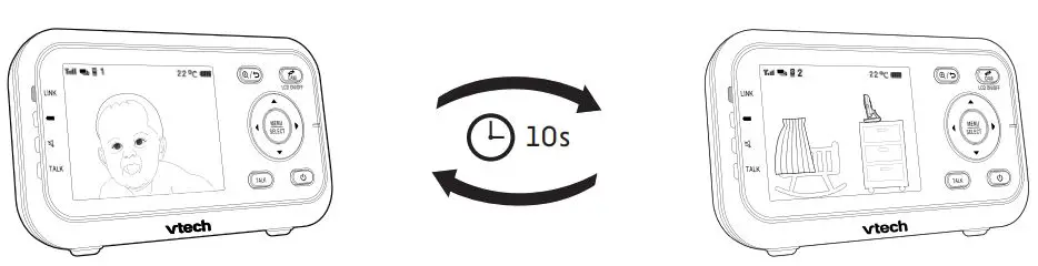 vtech VM3252 Video Monitor User Guide - Change different views - Patrol