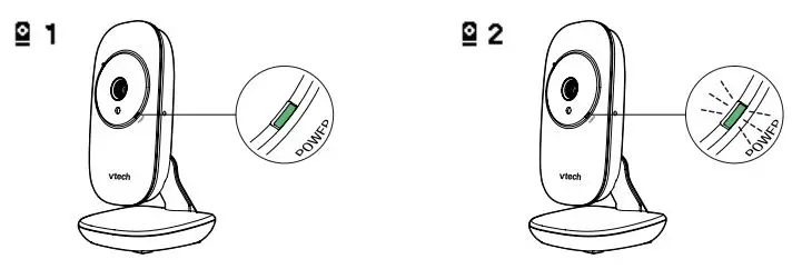 vtech VM3252 Video Monitor User Guide - Status check - Two baby units