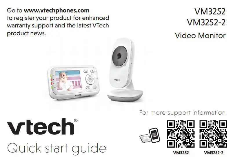 vtech VM3252 Video Monitor User Guide