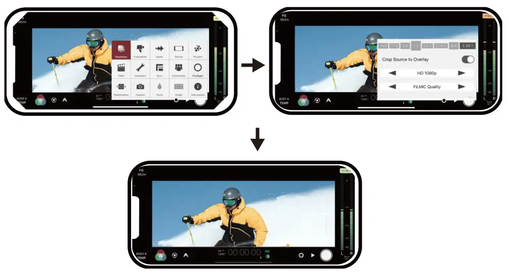 USKEYViSiON UVAL-1.55X Round Frame Anamorphic Lens - Resolution ratio