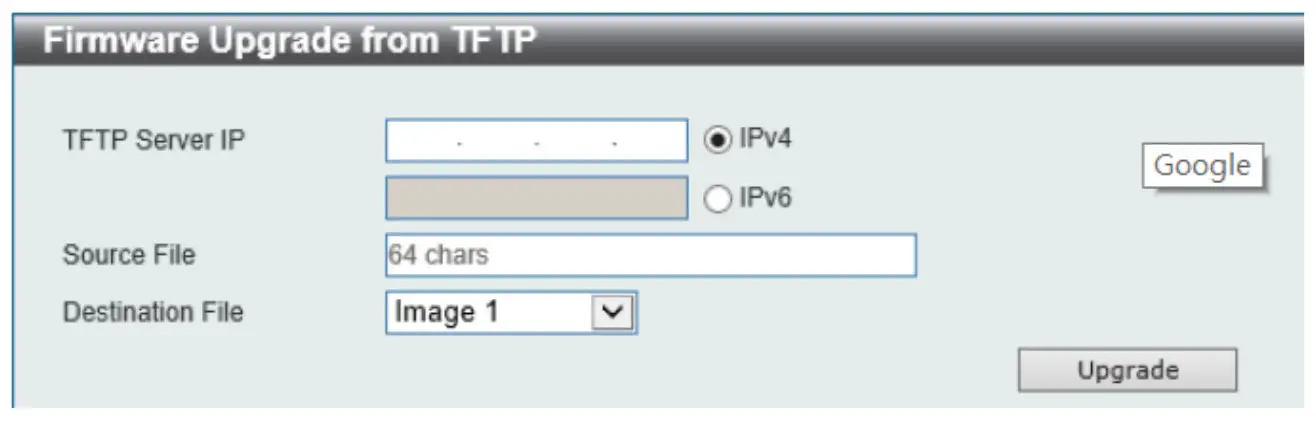D-Link DGS-1250 A1 Series Firmware - Upgrade using Web1