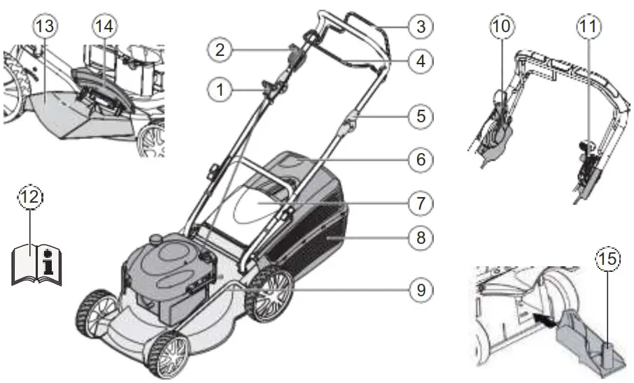 AL KO 119942 Comfort 51 0 PA Petrol Lawn Mower - Deflector plate