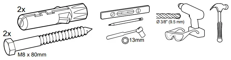 ergotron LX Sit Stand Wall Keyboard Arm - Fig 14