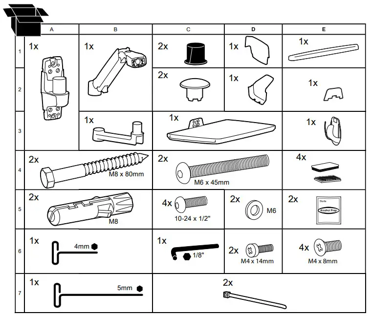 ergotron LX Sit Stand Wall Keyboard Arm - Fig 2