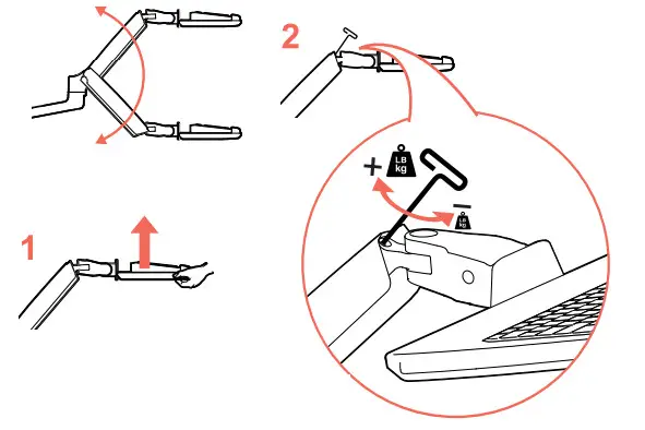 ergotron LX Sit Stand Wall Keyboard Arm - Fig 23