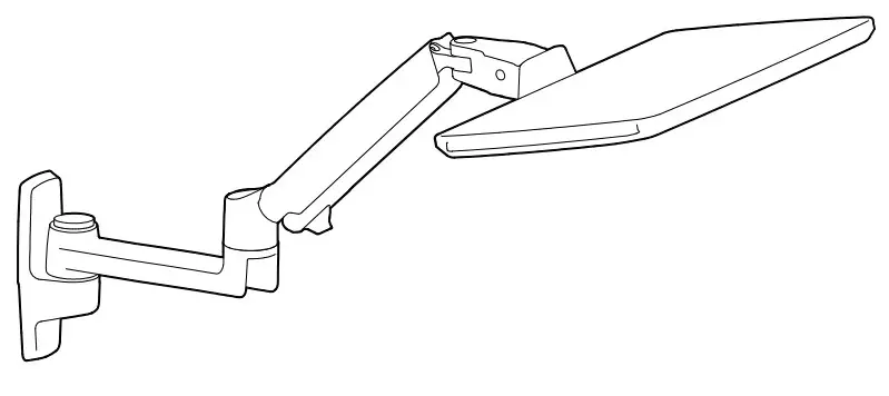 ergotron LX Sit Stand Wall Keyboard Arm