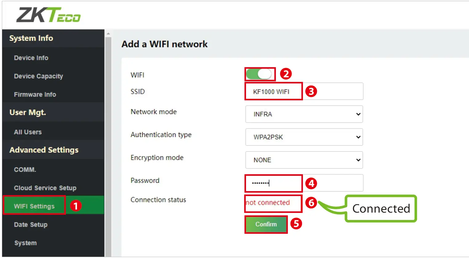 ZKTeco KF1000 Series Face Reader 29