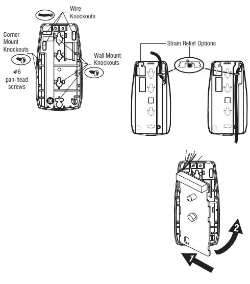Honeywell IntelliSense IS2535 Passive Infrared Motion Sensor - mounting4