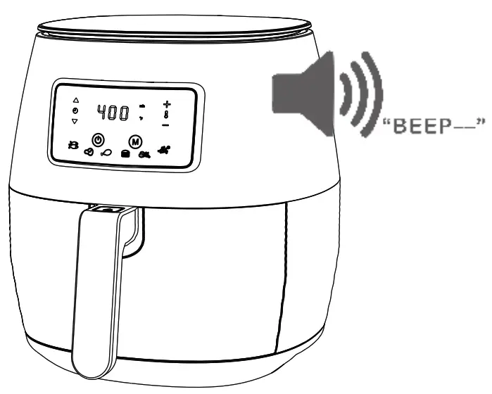 deco chef DCDCDAIR05 Air Fryer - een cooked