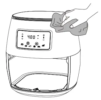 deco chef DCDCDAIR05 Air Fryer - residue