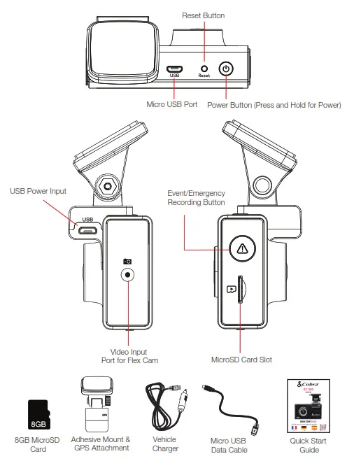 Cobra SC 200 Dash Camera - fig 1