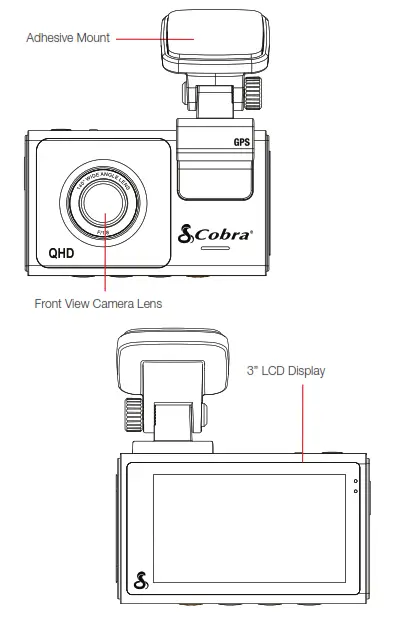 Cobra SC 200 Dash Camera - fig