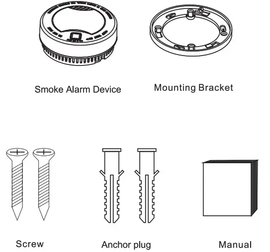 HEIMAN HM 626PHS 1 Pcs 2Pcs 3Pcs Independent Smoke Detector - Packing List