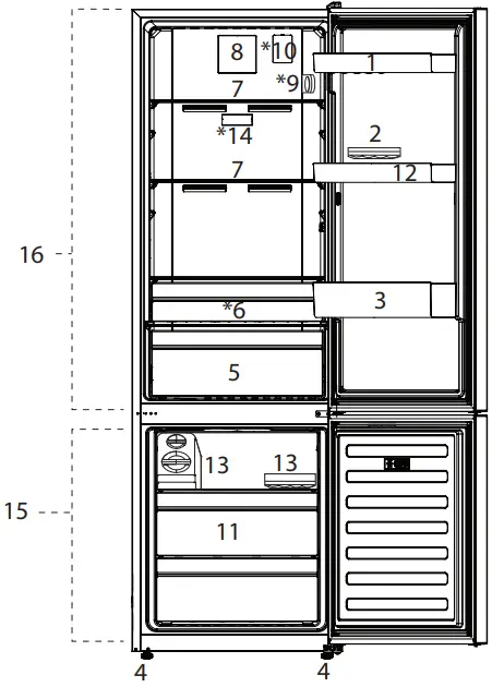 Blomberg BRFB1045, BRFB1532, BRFB1542 Refrigerator - Fig 2