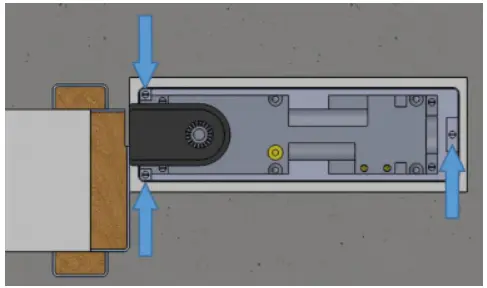 Hipac Floor Mounted Door Closer with Single Swing Hinge-FIG10
