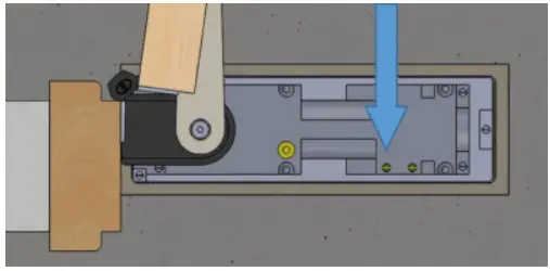 Hipac Floor Mounted Door Closer with Single Swing Hinge-FIG16