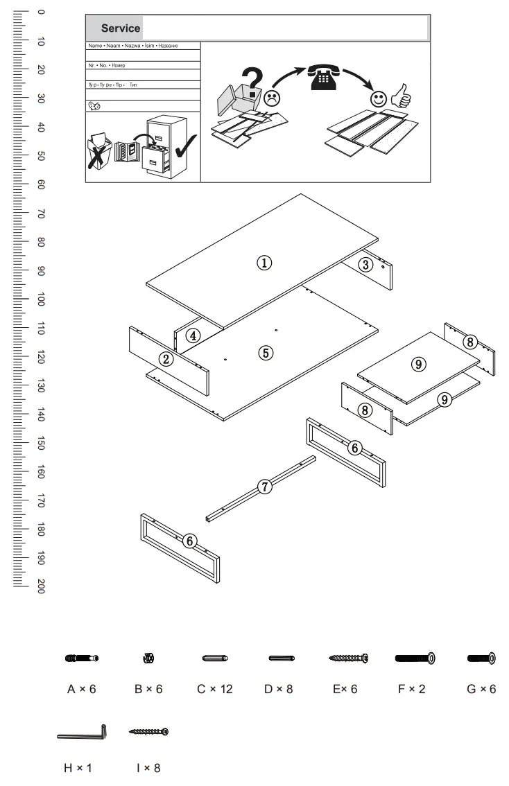OTTO 20020020 Home Coffee Table - Fig 1