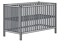 IKEA Baby sleep Cots User Guide - SNIGLAR cot