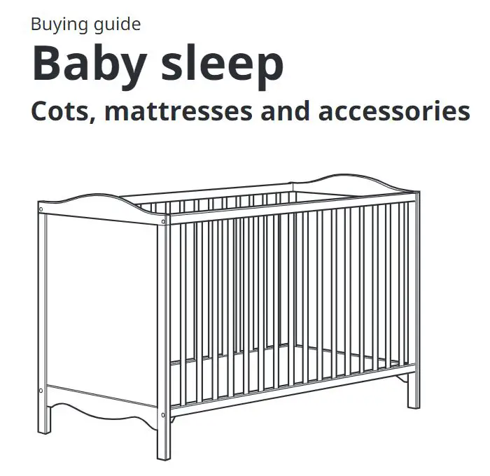 IKEA Baby sleep Cots User Guide